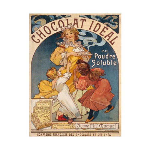 Alphonse mucha chocolat ideal - chocolat,